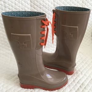 See by Chloe Lace~Up Wellington Rain-Boots